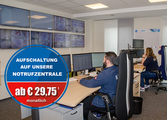 Aufschaltung auf unsere Meldezentrale ab 29,95 € monatlich